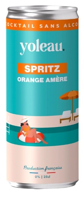 Spritz sans alcool canette 25cl Yoleau : photo du produit rappelé le 25/09/2026