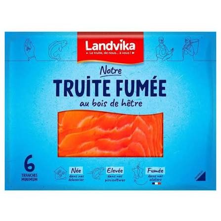 Truite fumée Landvika : photo du produit rappelé le 19/08/2026
