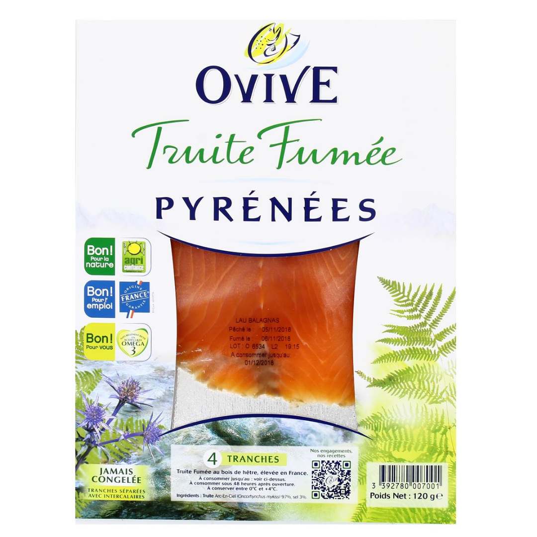 Truite fumée Ovive : photo 4 sur 5 du produit rappelé le 19/08/2026