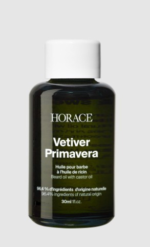 Vetiver primavera - huile pour barbe à l'huile de ricin Horace : photo du produit rappelé le 16/06/2026