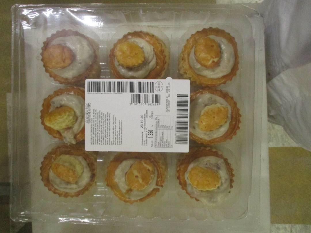 Vol au vent au ris de veau Qualite Traiteur : photo du produit rappelé le 30/07/2026